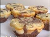 Mini brownies-cheesecakes
