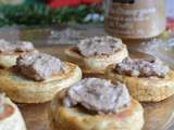 Blinis et Délice de champignons parmesan brisures de truffe Jours Heureux