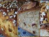 Brioche aux raisins et aux cranberries