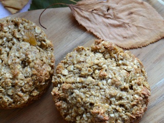 Cookies flocons d'avoine compote pomme poire caramel Jours Heureux