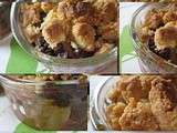 Crumble choco poires - mon premier Tour en Cuisine