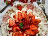 Dessert de fêtes - gâteau panna cotta et fruits de saison