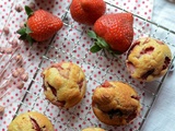 Mini muffins aux fraises #sans beurre