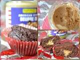Muffins au chocolat et beurre de cacahuète