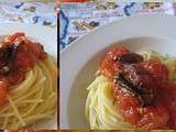 Spaghetti aux deux tomates du jardin