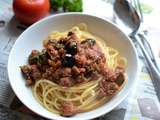 Spaghetti aux merguez et sauce tomates