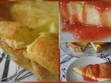 Tarte au fromage blanc et son coulis de fraises rhubarbe