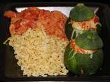 Courgettes rondes farcies au thon