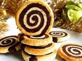 Bredeles spirales vanille et chocolat