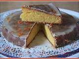 Gâteau à l'orange d'Elisa, glacé au Kirsch