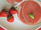 Smoothie fraise, melon & basilic
