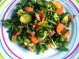 Poêlée minute de légumes aux lardons – 15′ chrono