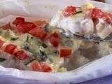 Filet de truite en papillote au pastis