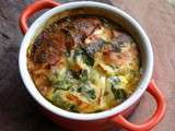 Flan de courgette léger chèvre menthe