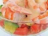 Pamplemousses aux crevettes