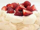 Pavlova aux fraises