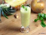 Jus d’ananas, pommes, menthe & gingembre