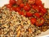 Quinoa aux pignons et au basilic