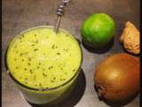 Potion vitaminée kiwi, gingembre, citron vert et miel