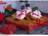 Cookies cerise, chocolat blanc, citron vert, gingembre