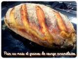Pain au maïs et graines de courge caramélisées