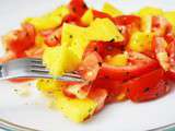 Salade de tomates et de mangue