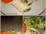 Wrap saumon fumé et chèvre