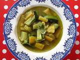 Soupe aux deux courgettes et pesto
