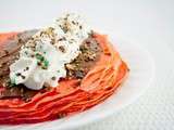 Crêpes Roses : Nutella, Chantilly et Brisures de m&m's