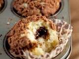 Muffins Crumble et son coeur au Nutella