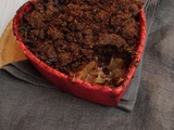 Crumble poire chocolat