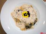 Ravioles de foie gras aux champignons