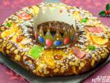 Gâteau des Rois (brioche à la fleur d’oranger et fruits confits)