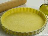 Pâte à tarte sans beurre (pâte à tarte à l’huile d’olive)