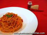 Spaghetti aux lardons et à la sauce tomate piquante (Spaghetti all’Amatriciana)