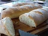 Baguettes de pain à l'huile d'olive
