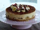 Cheesecake banane praliné et petits ours bruns