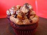 Cupcake chocolat velour rouge et Nutella