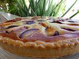 Tarte amandine moelleuse au prunes noires