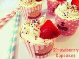 Cupcakes Vanillés aux Fraises