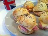 Mini Burgers au gruyère et jambon