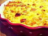 Quiche au Potiron, Knackis et Moutarde