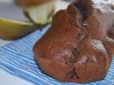 Mi-cake mi-fondant choco-poire & noix de brésil (sans beurre)