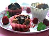 Muffin Monday#38-Muffins pavot marbré chocolat & framboises