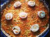 Tarte carotte, poireau & chèvre pour avoir du « tact »