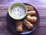 Beignets de courgettes et leur sauce aux câpres
