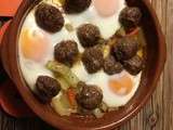Boulettes de boeuf aux légumes et aux oeufs