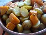Pommes de terre et patates douces au paprika
