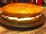 Sponge cake à l’orange fourré à la fraise et à la crème vanille
