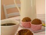 Muffins au café – chicorée (Ricoré), farine de châtaignes et purée d’amandes complètes